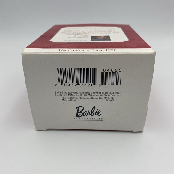 NIB Vintage Happy Holidays 1998 Barbie Doll Mattel Special Edition + Ornament - Picture 8 of 8